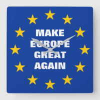 Machen Sie Europa wieder zum Besten mit der Wanduh
