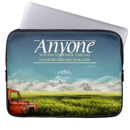 "Machen Sie Fehler" Inspiration Zitat Laptopschutzhülle