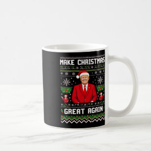 Machen Sie frohe Weihnachten wieder großartig Sant Kaffeetasse