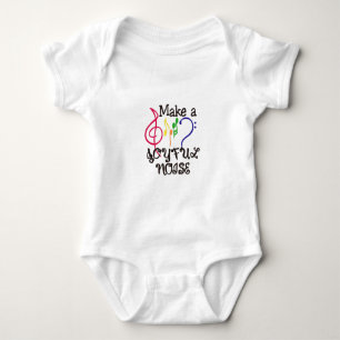 Machen Sie frohen Geräusche Baby Strampler