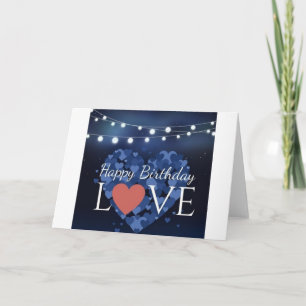 MACHEN SIE "GLÜCKLICH" FÜR IHREN GEBURTSTAG KARTE