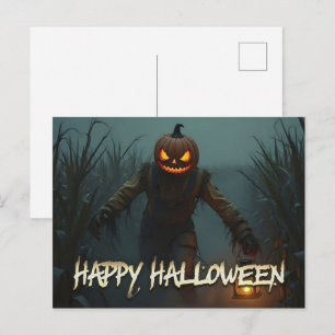 Machen Sie Halloween gruselig lustig Feiertagspostkarte