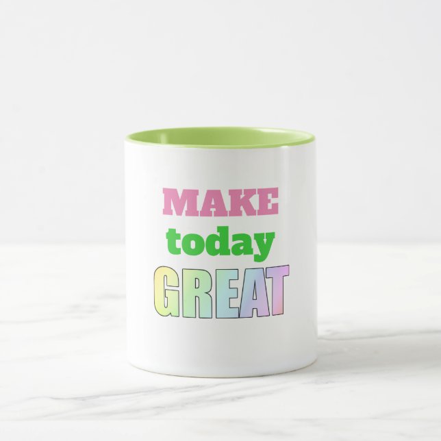 Machen Sie heute eine großartige Combo-Tasse Tasse (Zentrum)