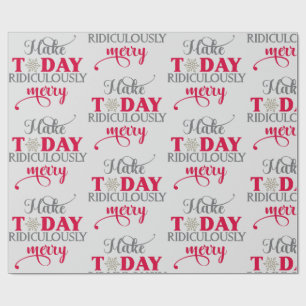 Machen Sie heute lächerlich froh Geschenkpapier