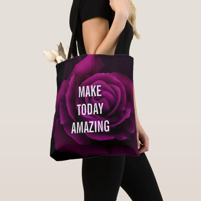Machen Sie heute Phantastische Lila Rose Inspirati Tasche (Von Nahem)