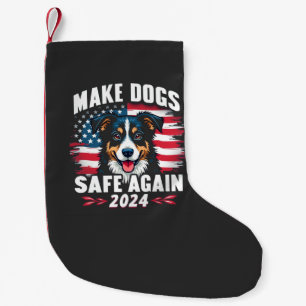 Machen Sie Hunde wieder sicher Trump Vance Amerika Kleiner Weihnachtsstrumpf
