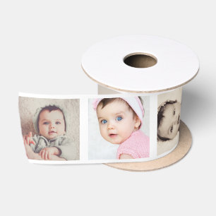 Machen Sie Ihr eigenes 8-Foto Personalisiert Satinband