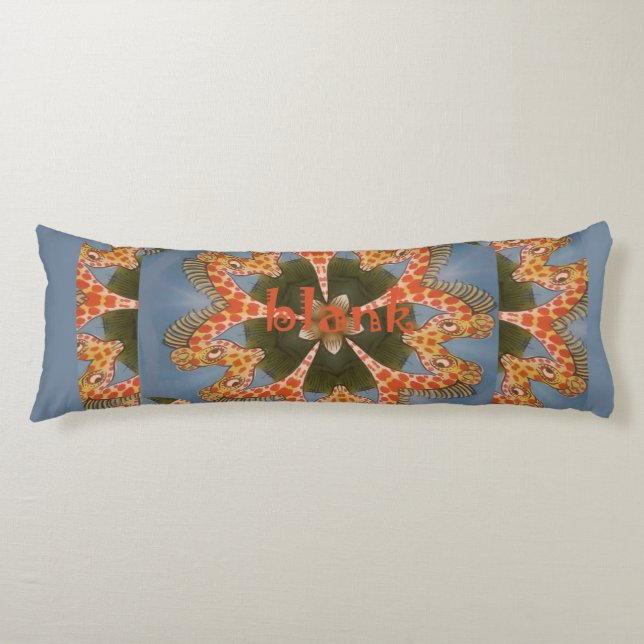 Machen Sie Ihr eigenes Afrika Giraffe Tiermuster-D Seitenschläferkissen (Vorderseite)