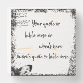 Machen Sie Ihr eigenes Angebot oder verweilen Sie  Holzkisten Schild