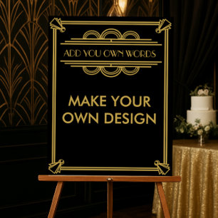 Machen Sie Ihr eigenes Art Deco Gatsby Poster