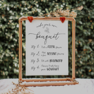 Machen Sie Ihr eigenes Bouquet-Bar Poster