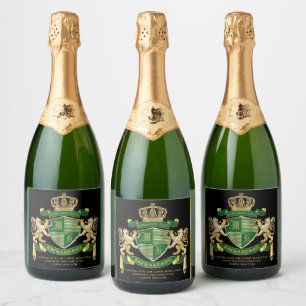 Machen Sie Ihr eigenes Coat von Arms Green Gold Li