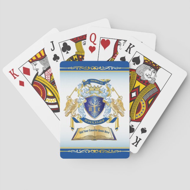 Machen Sie Ihr eigenes Emblem Baumbuch Key Crown G Spielkarten (Rückseite)