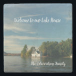 Machen Sie Ihr eigenes Familiensee-Sommerhaus Steinuntersetzer<br><div class="desc">Machen Sie Ihren eigenen Familiensee,  Sommerhaus-Willkommens-Untersetzer.
Sie können es personifizieren und Ihr Foto addieren und Text besitzen.</div>