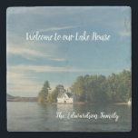 Machen Sie Ihr eigenes Familiensee-Sommerhaus Steinuntersetzer<br><div class="desc">Machen Sie Ihren eigenen Familiensee,  Sommerhaus-Willkommens-Untersetzer.
Sie können es personifizieren und Ihr Foto addieren und Text besitzen.</div>