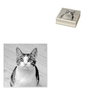 Machen Sie Ihr eigenes Foto Haustier Katze Tier Gummistempel