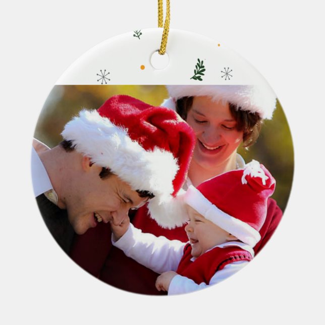 Machen Sie Ihr eigenes Foto Ornament Weihnachten K (Vorne)