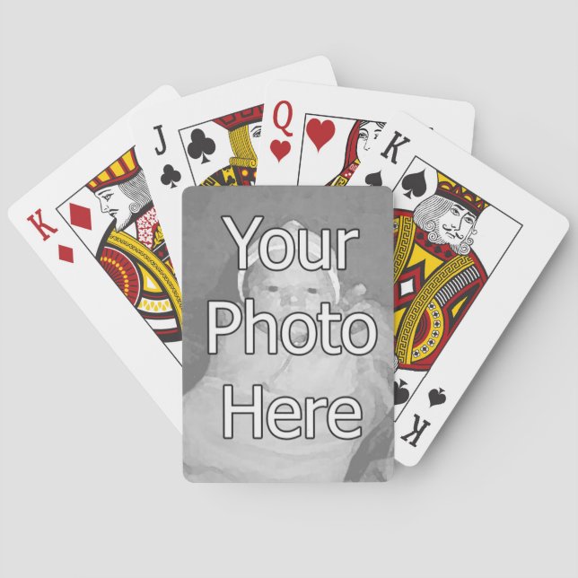 Machen Sie Ihr eigenes Foto Spielkarten (Rückseite)