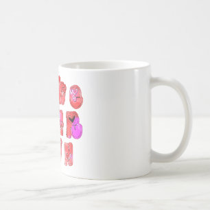 Machen Sie Ihr eigenes Herz Art Print Design Kaffeetasse
