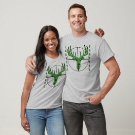 Machen Sie Ihr eigenes Hirschjagdlogo, Mock-Jagd-L T-Shirt