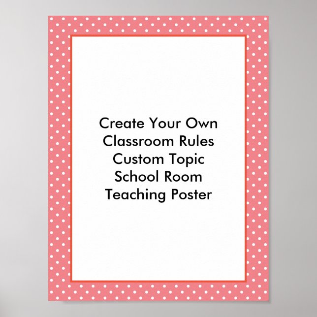Machen Sie Ihr eigenes Klassenzimmer Poster (Vorne)