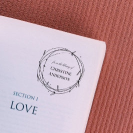 Machen Sie Ihr eigenes Kranz aus der Bibliothek vo Permastempel