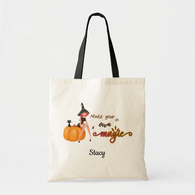 Machen Sie Ihr eigenes magisches niedliches Hallow Tragetasche (Vorne)