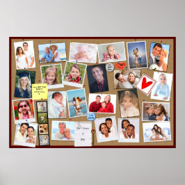 Machen Sie Ihr eigenes Memory Foto Cork Board Poster