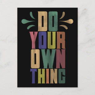 Machen Sie Ihr eigenes motivierend Typografie-Zita Postkarte