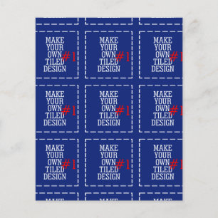 Machen Sie Ihr eigenes Muster einfach in einem Sch Flyer