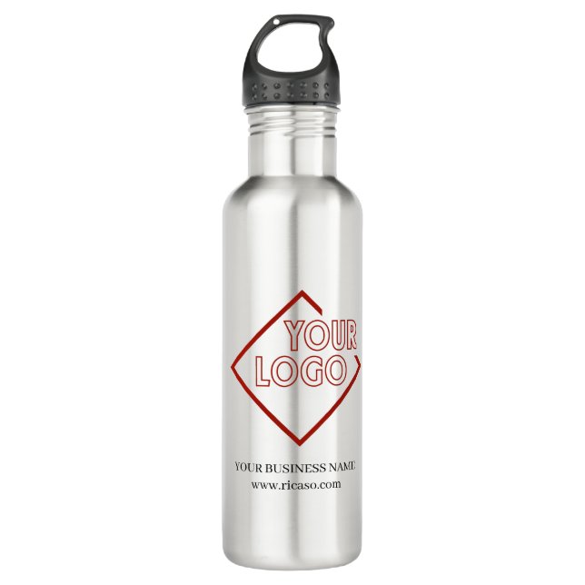 Machen Sie Ihr eigenes personalisiertes Firmenlogo Edelstahlflasche (Vorderseite)