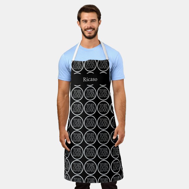 Machen Sie Ihr eigenes Personalisiertes Firmenlogo Schürze (Getragen)