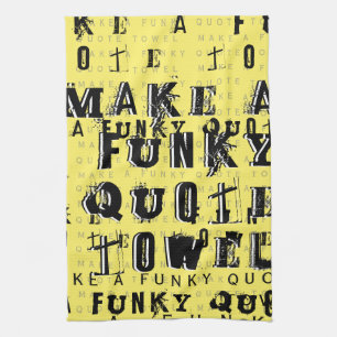 Machen Sie Ihr eigenes Personalisiertes Funkangebo Geschirrtuch