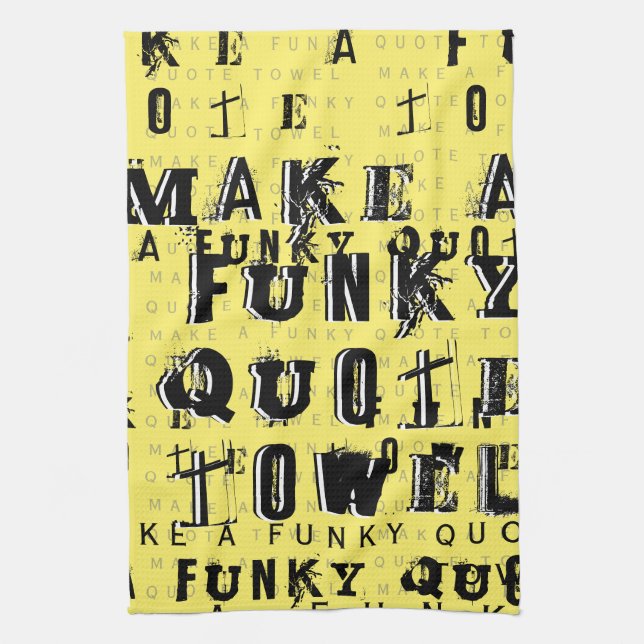 Machen Sie Ihr eigenes Personalisiertes Funkangebo Geschirrtuch (Vertikal)