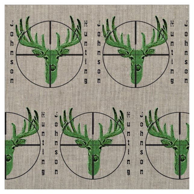 Machen Sie Ihr eigenes Rotwild-Jagd-Logo Stoff (Muster)