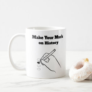 Machen Sie Ihr Kennzeichen für den Verlauf Kaffeetasse