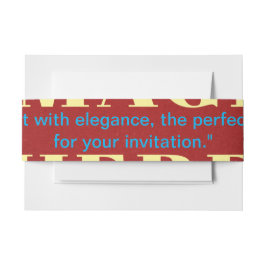 Machen Sie Ihr Lieblingsprodukt aus mehreren Desig Einladungsbanderole