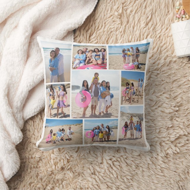 Machen Sie Ihre eigene 9-FotoCollage Personalisier Kissen (Decke)