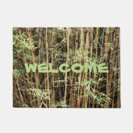 Machen Sie Ihre eigene Bambusmatte. Fußmatte