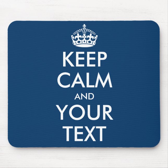 Machen Sie Ihre eigene Behalt-Ruhe und Ihren Text- Mousepad (Vorne)