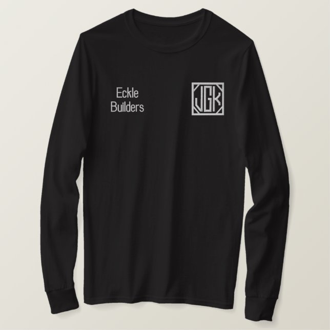Machen Sie Ihre eigene bestickte Jacke Besticktes Langarmshirt (Design vorne)
