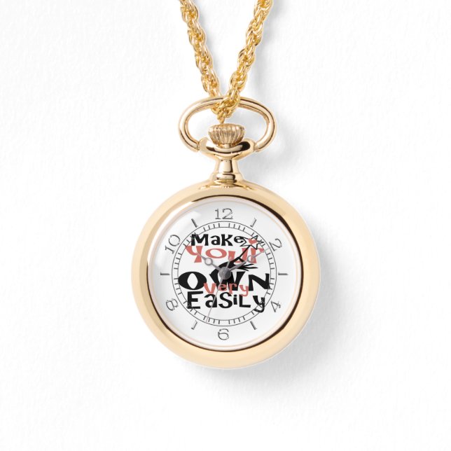 Machen Sie Ihre eigene Fashion-Uhr in einem Schrit Armbanduhr (Vorderseite)