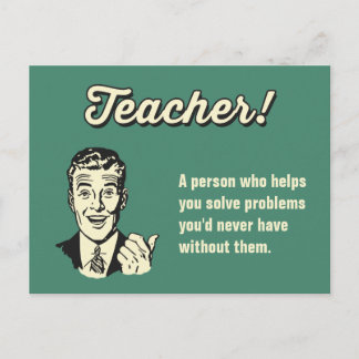Machen Sie Ihre eigene Funny Teacher Definition fü Postkarte