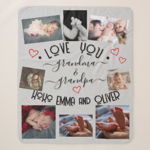 ✨ machen Sie Ihre eigene LIEBE GRANDMA & GRANDPA Sherpadecke