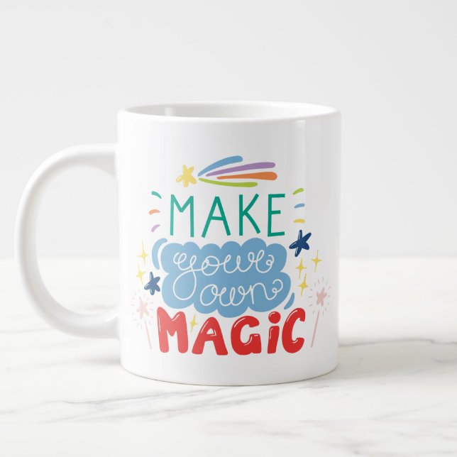 Machen Sie Ihre eigene Magie Jumbo-Tasse (Links)