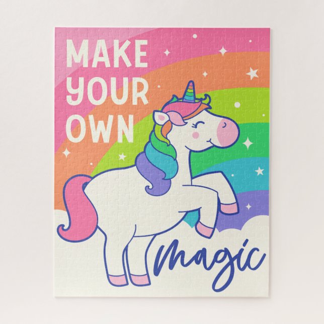 Machen Sie Ihre eigene Magie | Niedliches Einhorn (Vertikal)