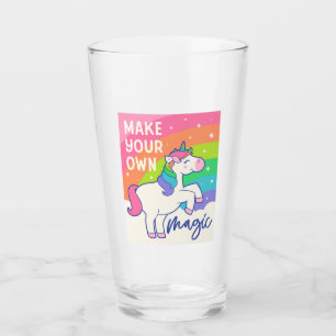 Machen Sie Ihre eigene Magie   Niedliches Einhorn Glas