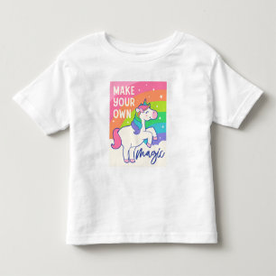 Machen Sie Ihre eigene Magie   Niedliches Einhorn Kleinkind T-shirt