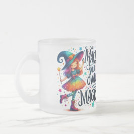 Machen Sie Ihre eigene Magie - Niedliches Hexendes Mattglastasse