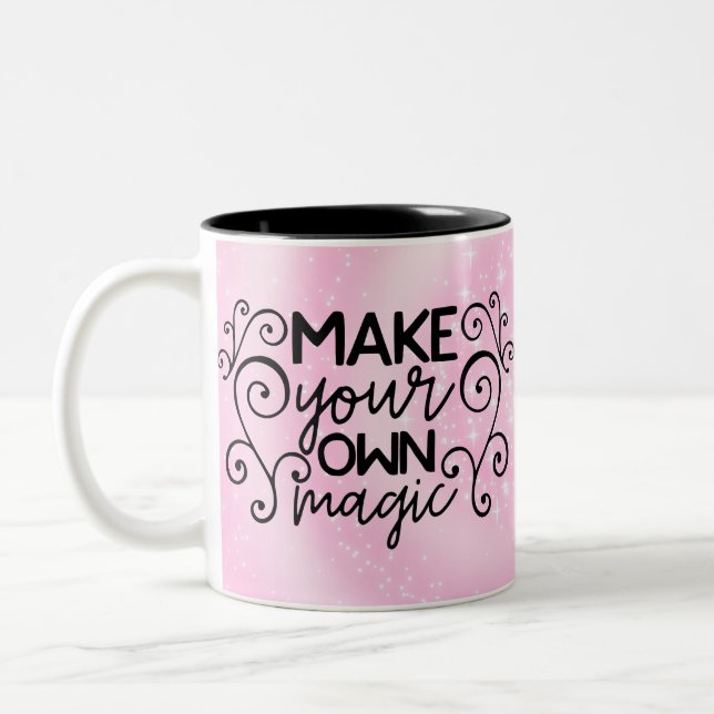 Machen Sie Ihre eigene Magie Zweifarbige Tasse (Links)